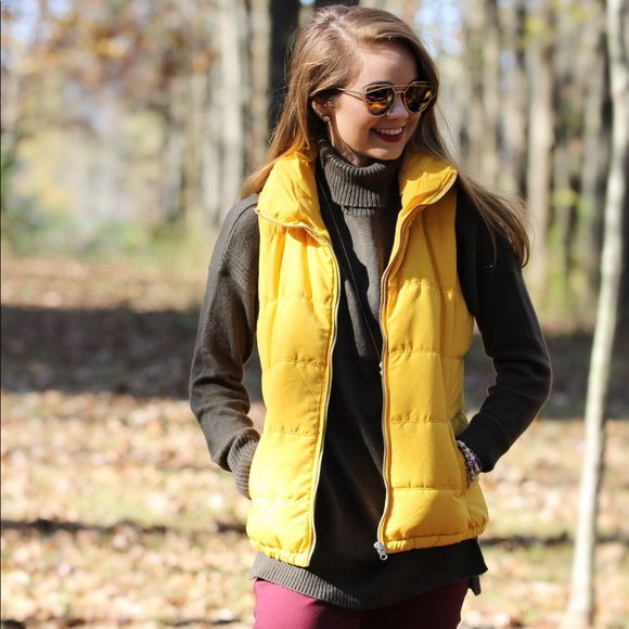 Old Navy Jackets & Blazers - Yellow Puffer Vest